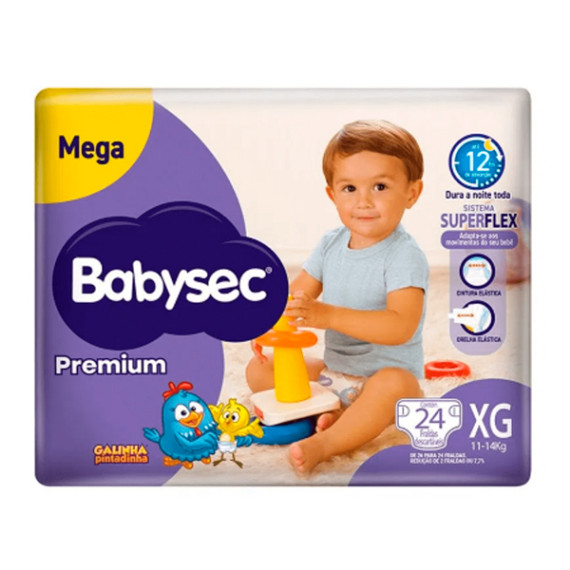 Fralda Babysec Premium Mega