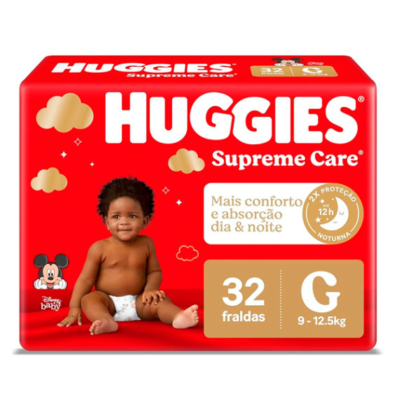 Fralda Huggies Supreme Care Mega 