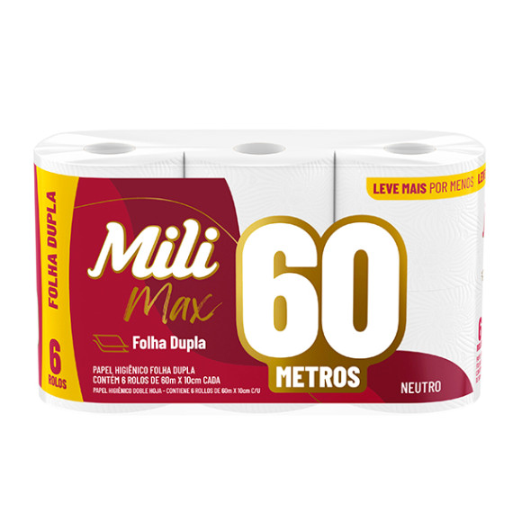 Papel Higiênico Mili Max Folha Dupla