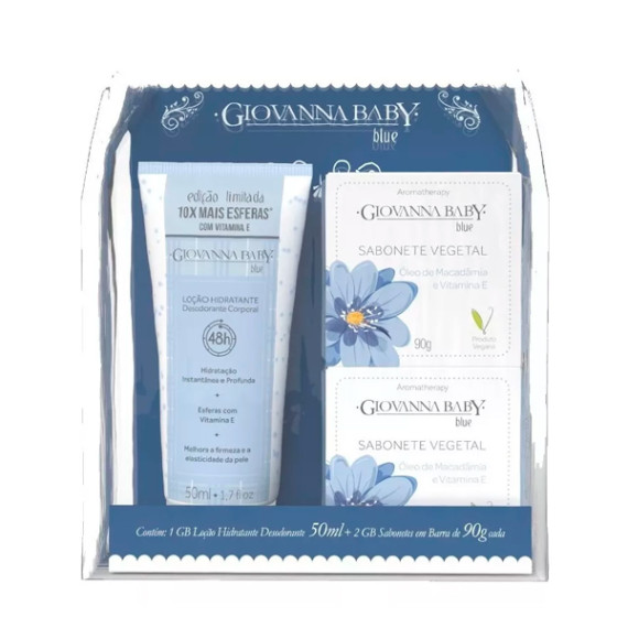 Kit Giovanna Baby Loção 50g + 2 Sabonetes 90g