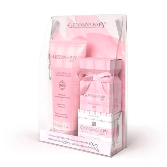 Kit Giovanna Baby Colônia 20ml + Loção 200ml + Sabonete 90g