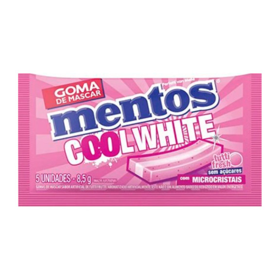 Goma de Mascar Mentos Cool White 8,5g