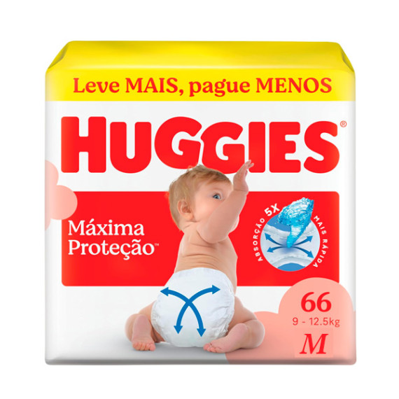 Fralda Huggies Máxima Proteção Hiper