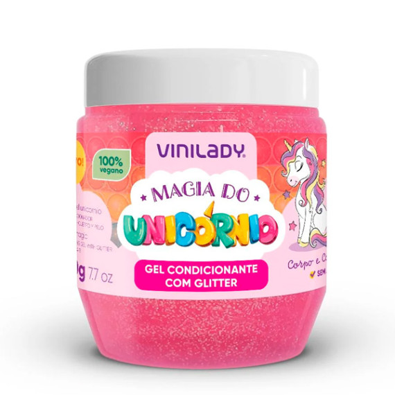 Gel Condicionante com Gliter Magia do Unicórnio 
