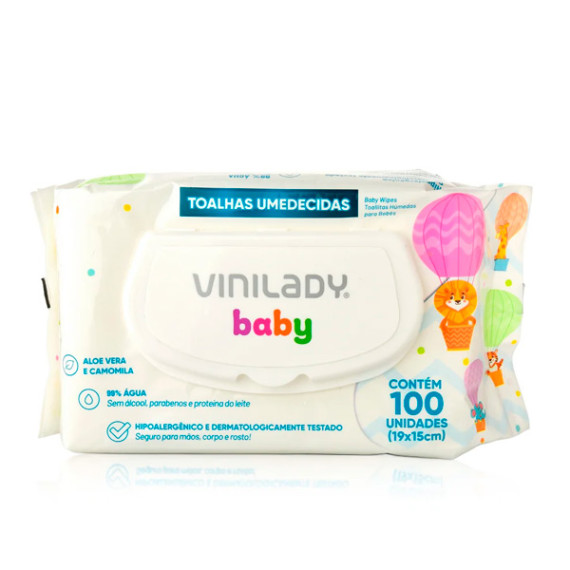 Toalha Umedecida Vinilady Baby 