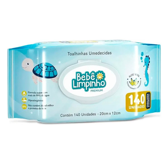 Toalha Umedecida Bebê Limpinho