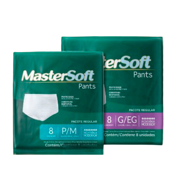 Roupa Íntima Mastersoft Pants 8 Unid.