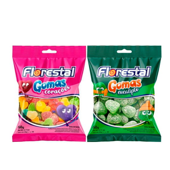 Balas de Gomas Florestal 60g