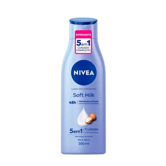 Loção Nivea Milk Soft Seca