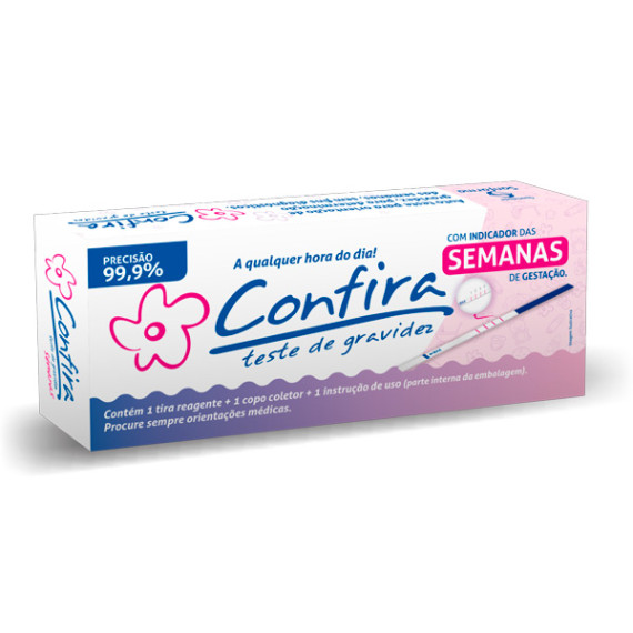 teste de Gravidez Confira Tira Reagente