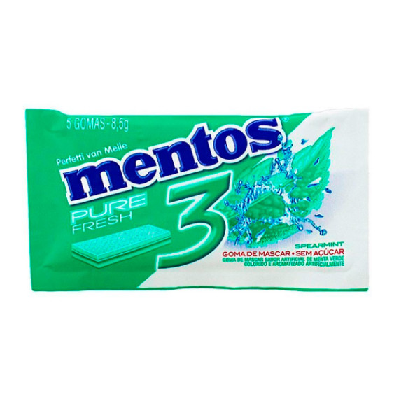 Mentos Goma de Mascar Pure Fresh 3 5 Gomas