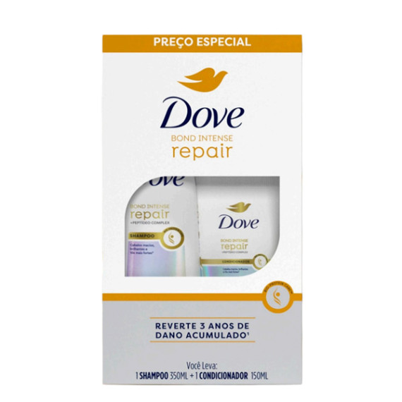 Kit Dove Shampoo 350ml + Condicionador 150ml