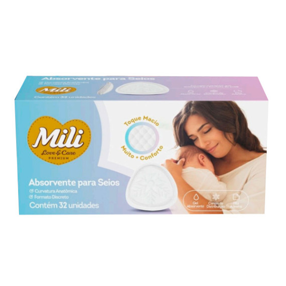 Absorvente para Seios Mili Love & Care