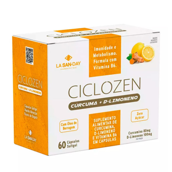 Suplemento Alimentar Ciclozen Cúrcuma + Limonemo