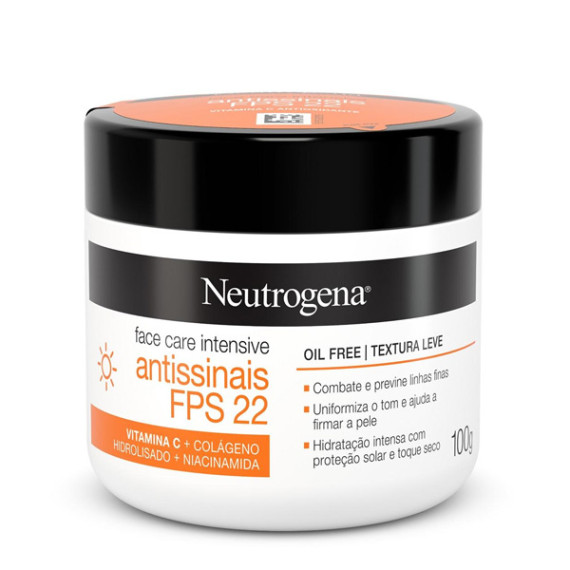 Neutrogena Creme Face Care Intensive FPS 22 