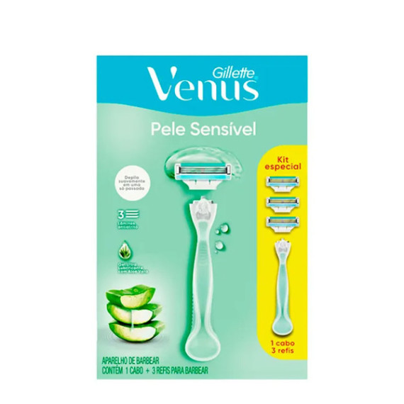 Kit Gillete Venus Pele Sensível