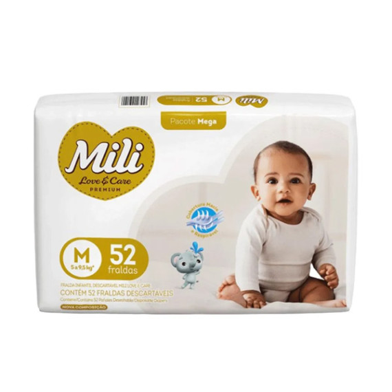Fralda Mili Love & Care Mega