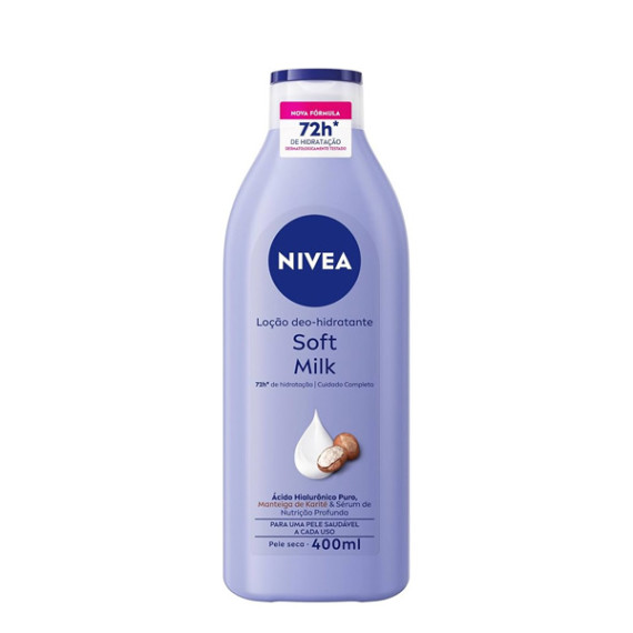 Loção Nivea Deo Hidratante Soft Milk