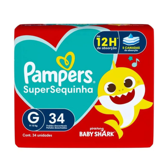 Fralda Pampers Supersequinha Mega 