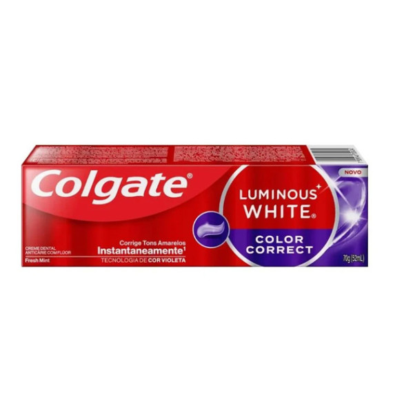 Creme Dental Colgate Luminous White Color Correct