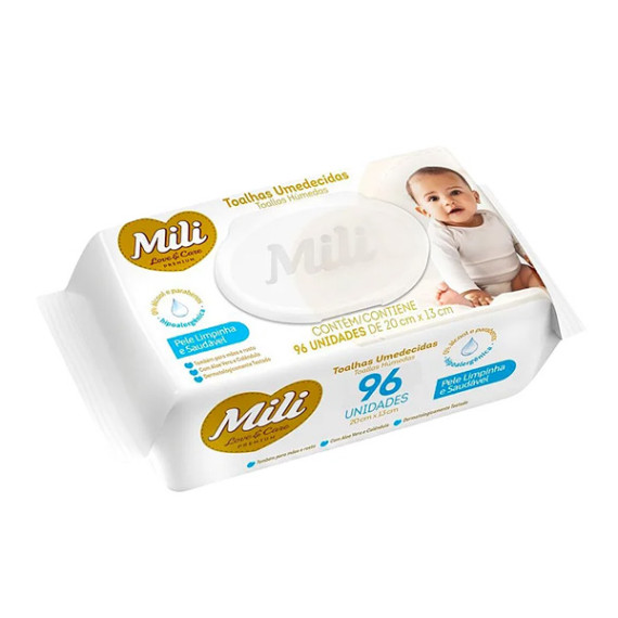 Toalhas Umedecidas Mili Love & Care