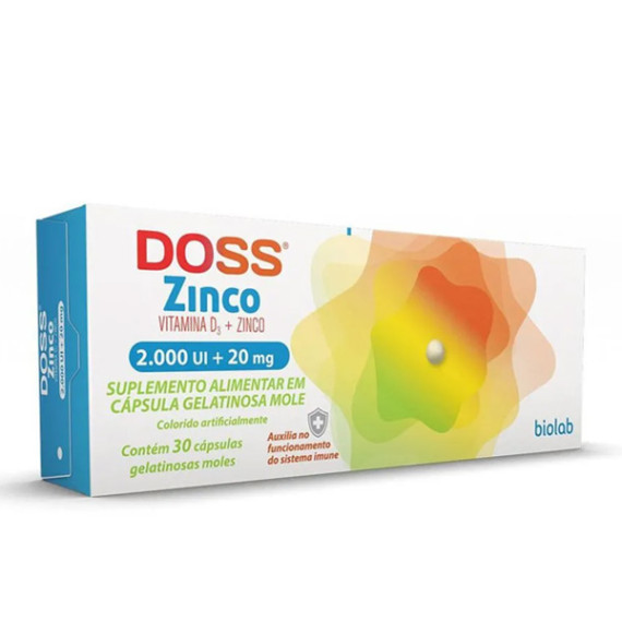 Vitamina D3 + Zinco Doss 2000 UI + 20g