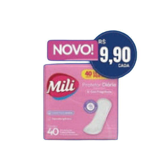 Protetor Diário Mili Com Fragrância