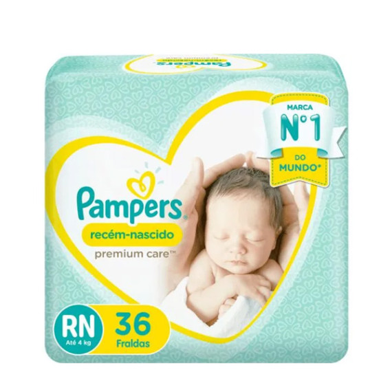 Fralda Pampers Premium Care RN
