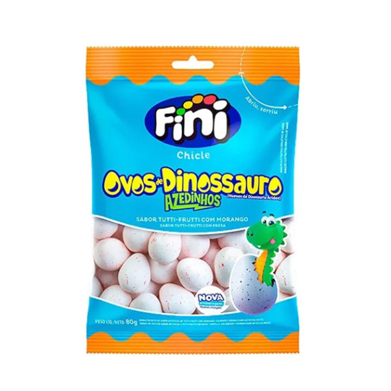 Chicle Fini Ovo de Dinossauro 80g