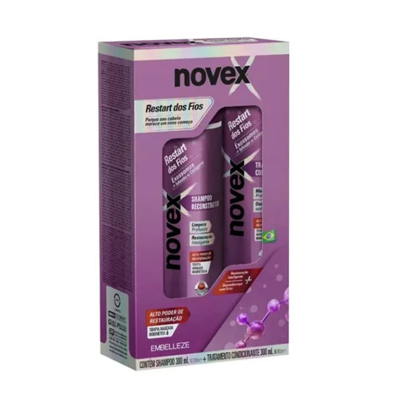 Kit Novex Shampoo 300ml + Condicionador 300ml