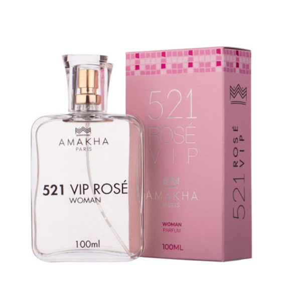 Perfume Amakha 521 Vip Rose Feminino 
