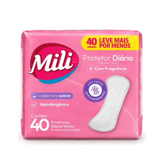 Protetor Diário Mili Com Fragrância