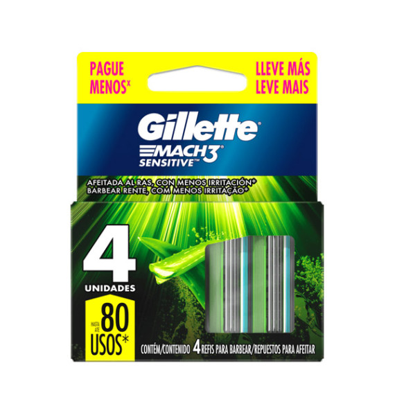 Carga Gillette Mach 3 Sensitive