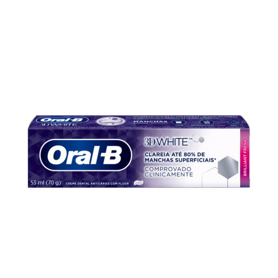 Creme Dental Oral B 3D White Brilliant Fresh 