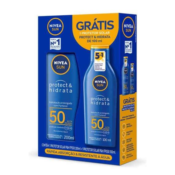 Kit Protetor Solar Nivea Sun Protect & Hidrata FPS 50
